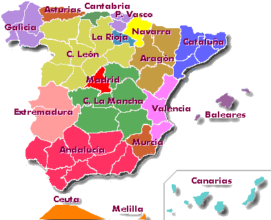 Mapa de Espa�a
